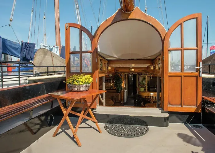 Botel Boat In Leiden Near City Center & Museums